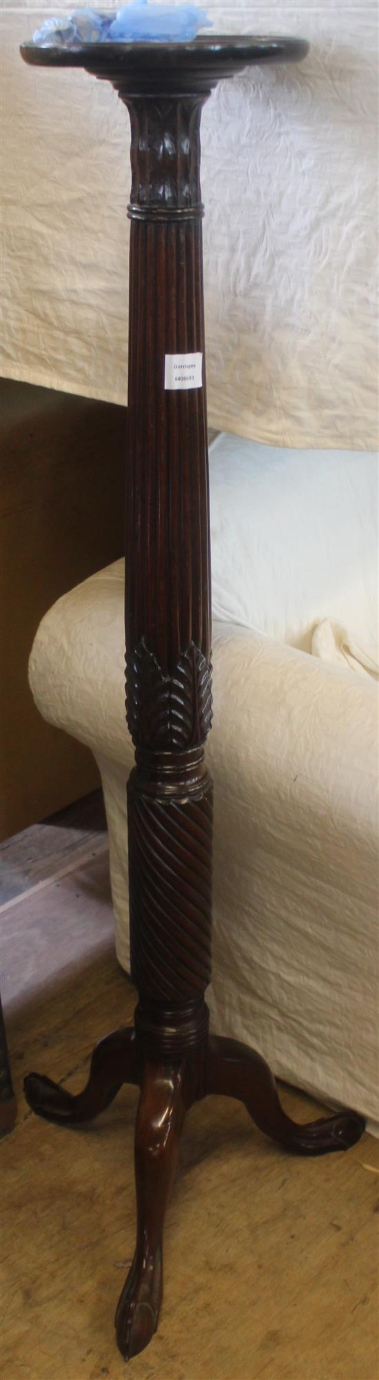 Mahogany torchere